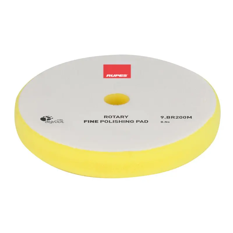Rupes Rotary Fine Polishing Foam Pad 175/180Mm - Yellow [9.Br200m] 1