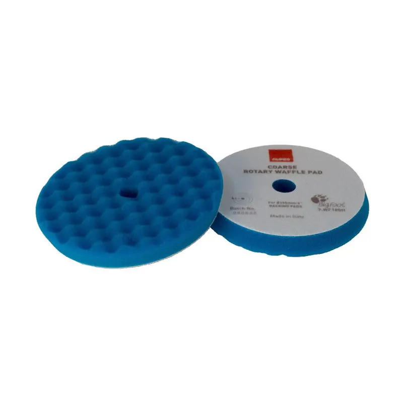 Rupes Velcro Waffle Coarse Polishing Foam Pad F/Rotary Polishers 180Mm - Blue [9.Wf180h] 1