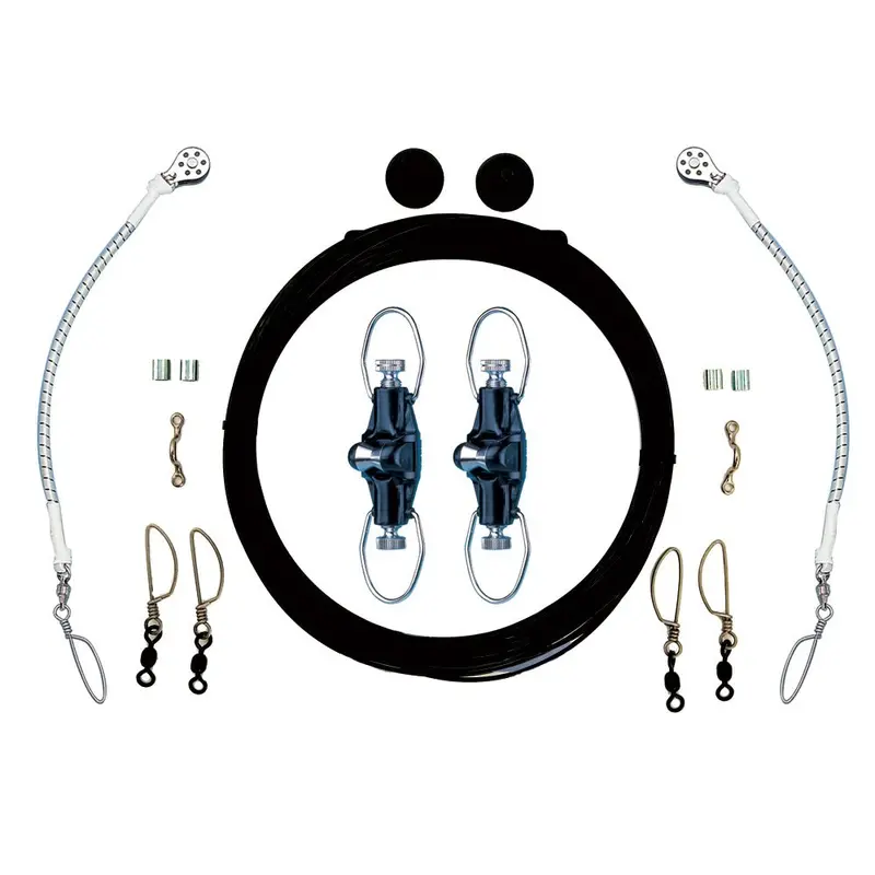 Rupp Single Rigging Kit W/Nok-Outs - Black Mono 160' Lines [Ca-0025-Mo] 1