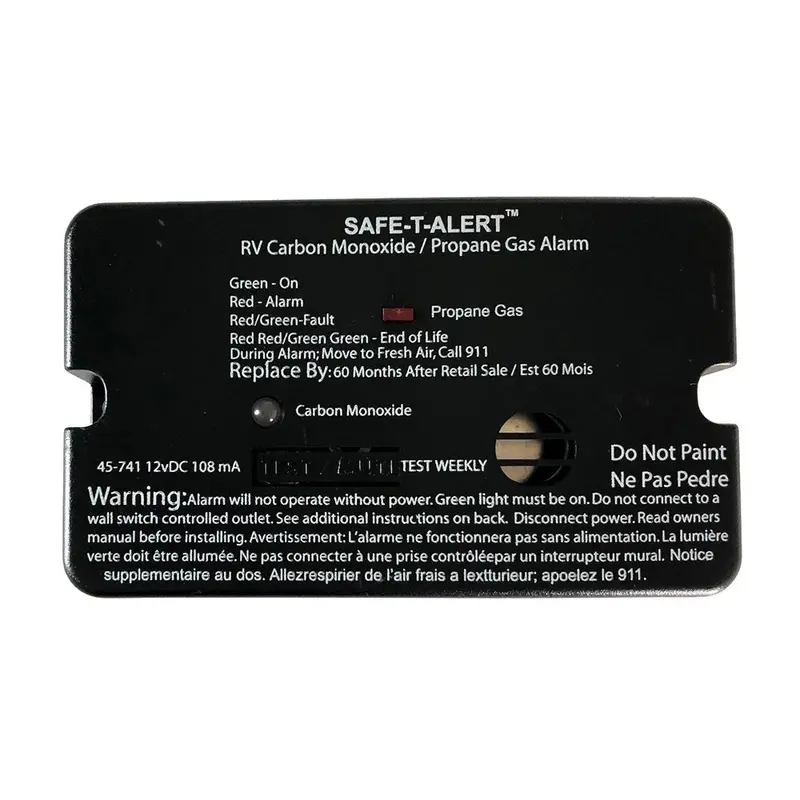 Safe-T-Alert 45-Series Combo Carbon Monoxide Propane Alarm Surface Mount - Black [45-741-Bl] 1