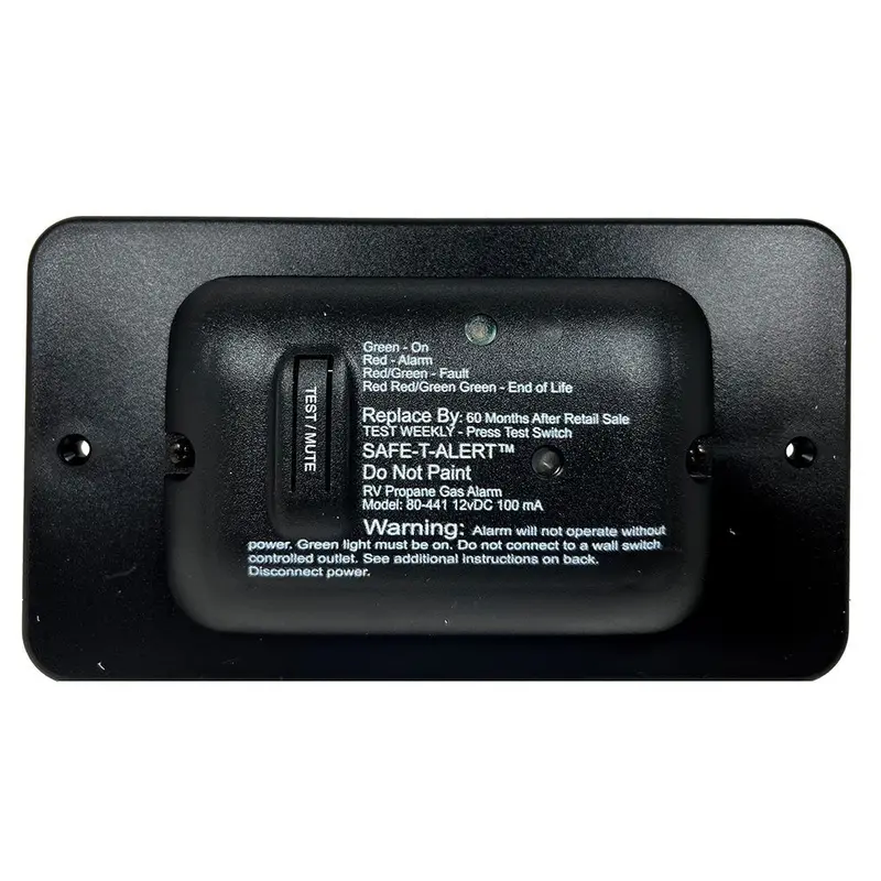 Safe-T-Alert 80 Series Black Propane Gas Alarm - 12V [80-441-Bl-Tr] 1