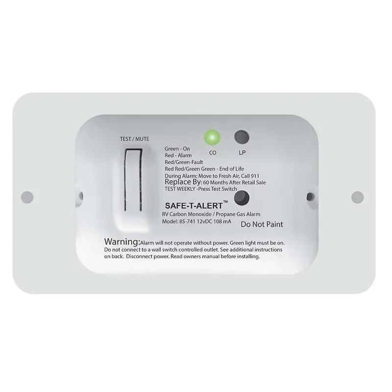 Safe-T-Alert 85 Series Carbon Monoxide Propane Gas Alarm - 12V - White [85-741-Wt] 1
