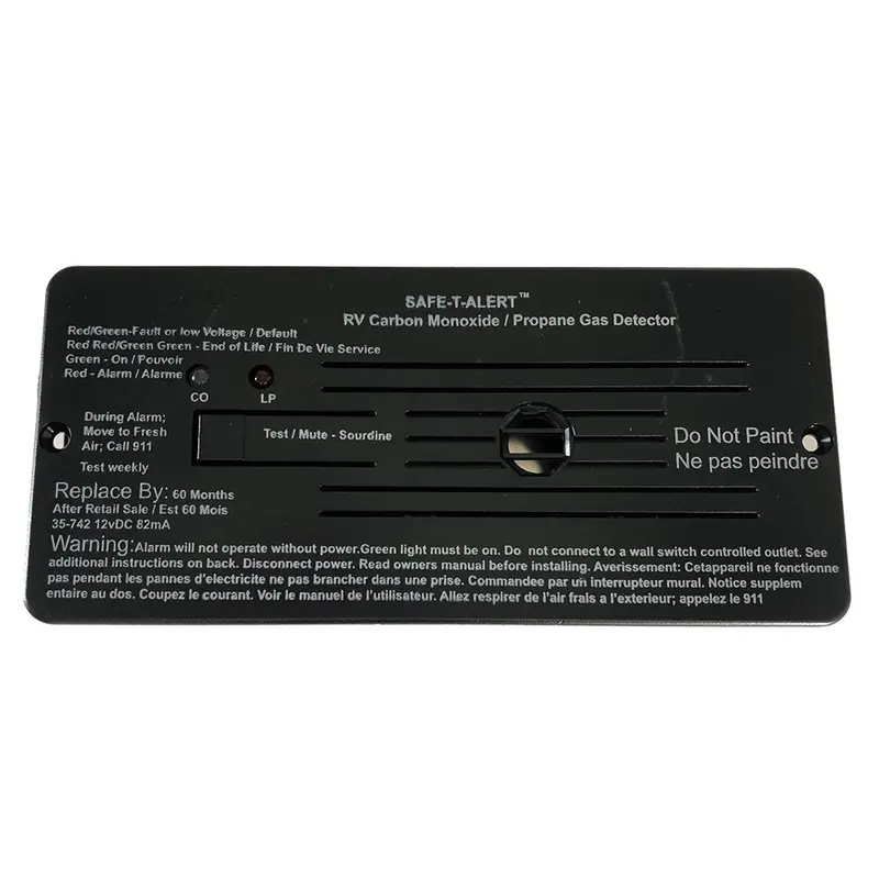 Safe-T-Alert Combo Carbon Monoxide Propane Alarms Flush Mount - Black [35-742-Bl] 1