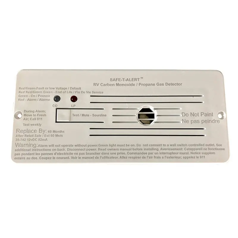 Safe-T-Alert Combo Carbon Monoxide Propane Alarms Flush Mount - White [35-742-Wht] 1