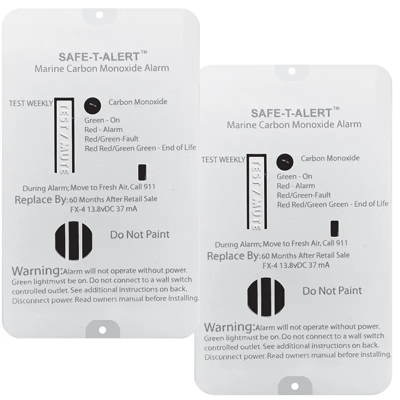 Safe-T-Alert Fx-4 Carbon Monoxide Alarm - 2-Pack [Fx-4Marine2-Pack] 1
