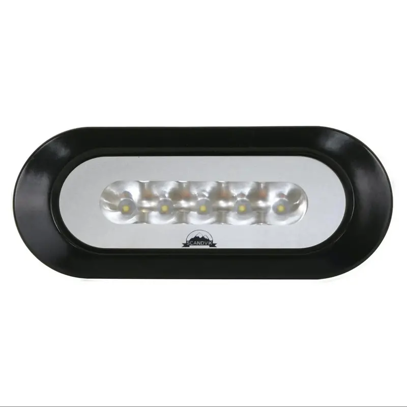 Scandvik Flush Mount Spreader Light - Black [41356P] 1