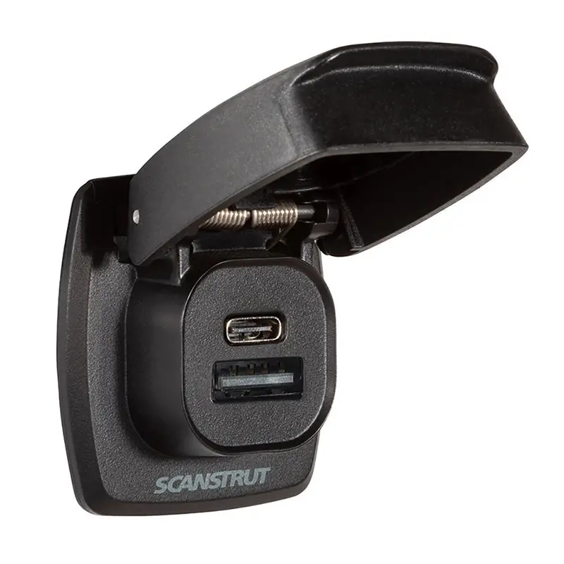 Scanstrut Flip Pro Plus Fast Charge Usb-A  Usb-C Socket [Sc-Usb-F4] 1