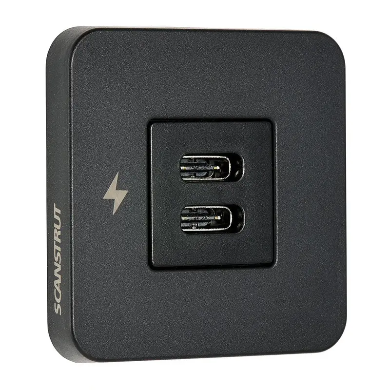 Scanstrut Tile Usb-C Interior Charging Socket - 12/24V - Black Bezel [Sc-Tile-20] 1