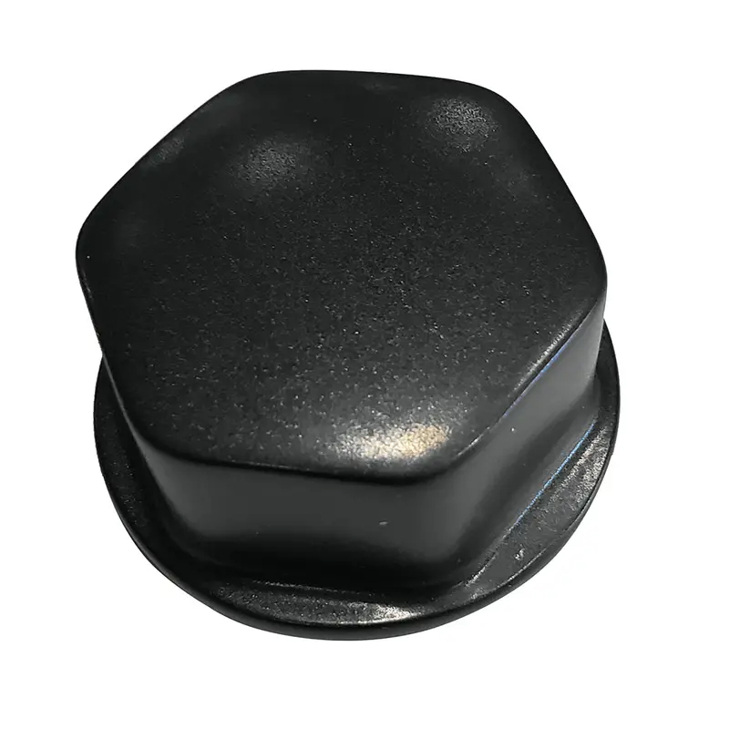 Schmitt Marine Faux Center Nut Black W/1/2"  5/8" M12 Base F/Cast Steering Wheels [Cap030b] 1