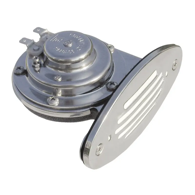 Schmitt Marine Mini Stainless Steel Single Drop-In Horn W/Stainless Steel Grill - 12V High Pitch [10051] 1