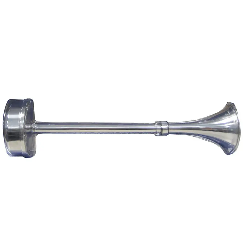 Schmitt Marine Standard Single Trumpet Horn - 12V - Stainless Exterior [10025] 1