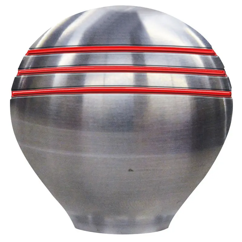 Schmitt Marine Throttle Knob - 1-1/2" - Red Grooves [50020] 1