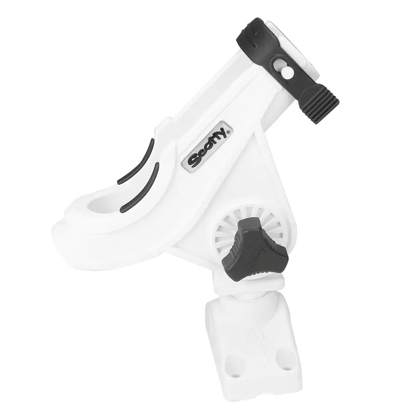 Scotty 280 Bait Caster/Spinning Rod Holder W/241 Deck/Side Mount - White [280-Wh] 1