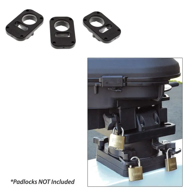 Scotty 3134 Downrigger Security System 3-Piece Locking Plates W/O Padlocks [3134] 1