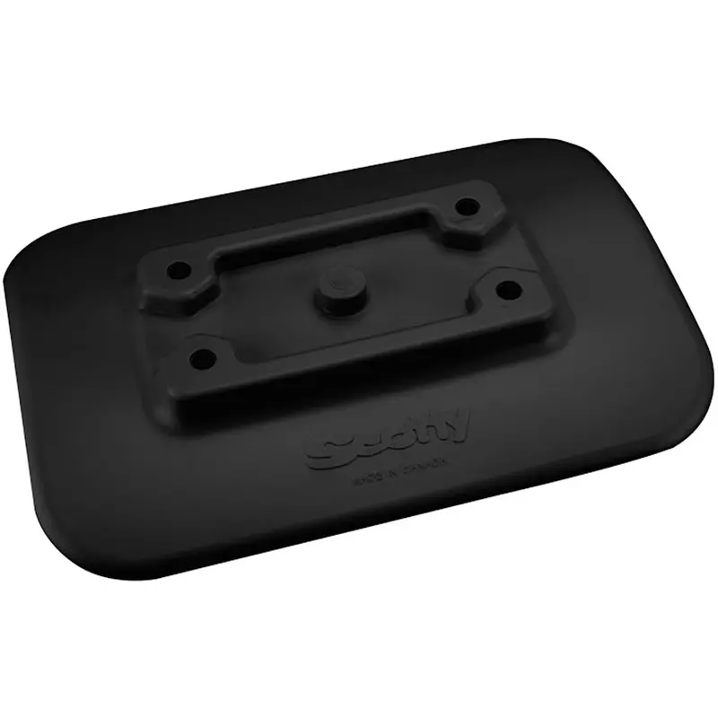 Scotty 341-Bk Glue-On Mount Pad F/Inflatable Boats - Black [341-Bk] 1