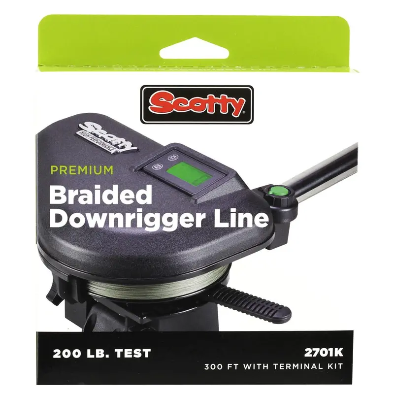 Scotty Premium Power Braid Downrigger Line - 300Ft Of 200Lb Test [2701K] 1