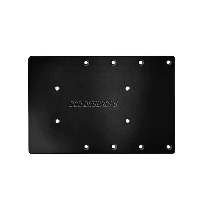 Sea Brackets 12" Straight Trolling Motor Plate F/Garmin Force Kraken - Black [Sea2313-Blk] 1