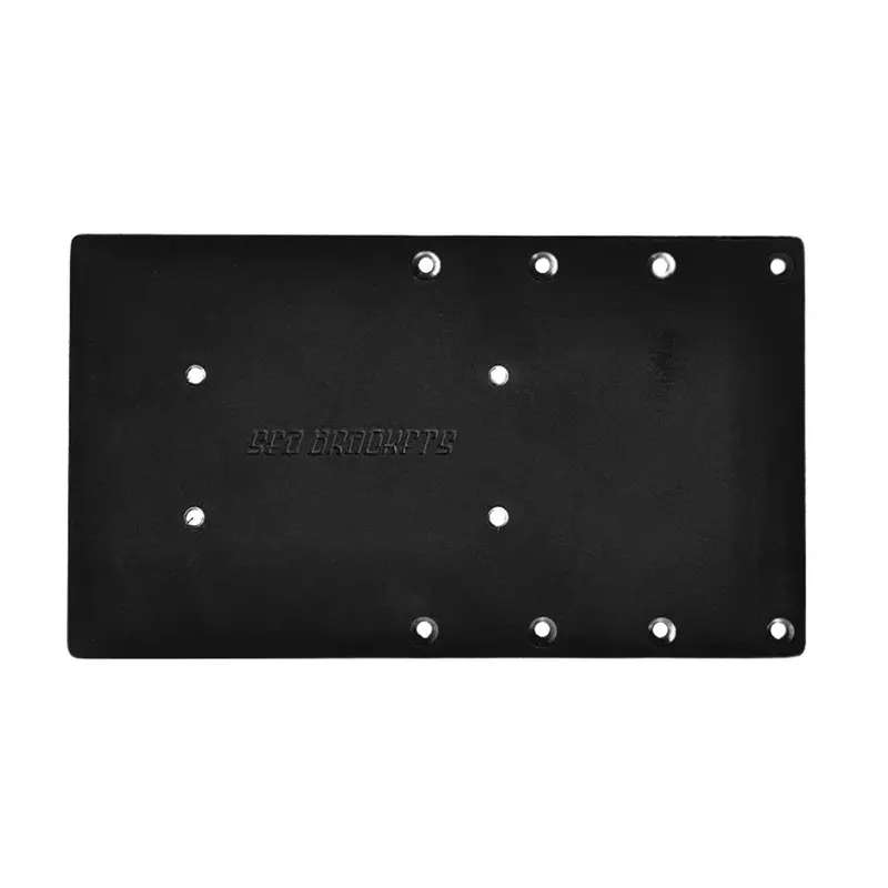 Sea Brackets 14" Straight Trolling Motor Plate F/Garmin Kraken - Black [Sea2312-Blk] 1