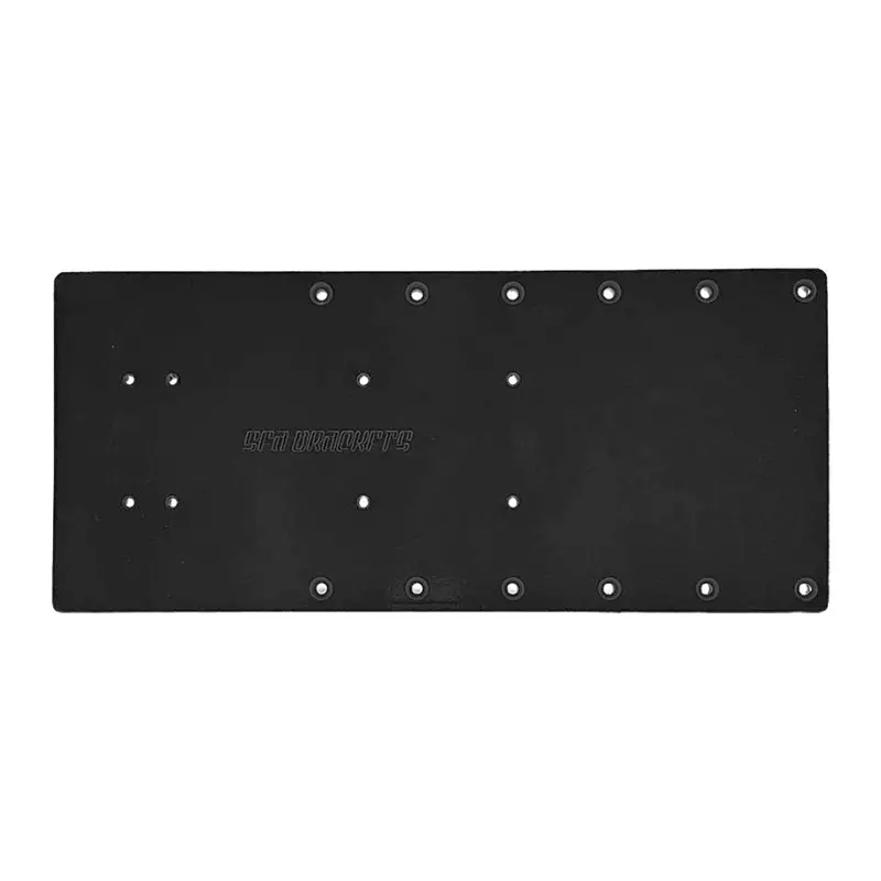 Sea Brackets 18" Straight Trolling Motor Plate - Black [Sea2324-Blk] 1