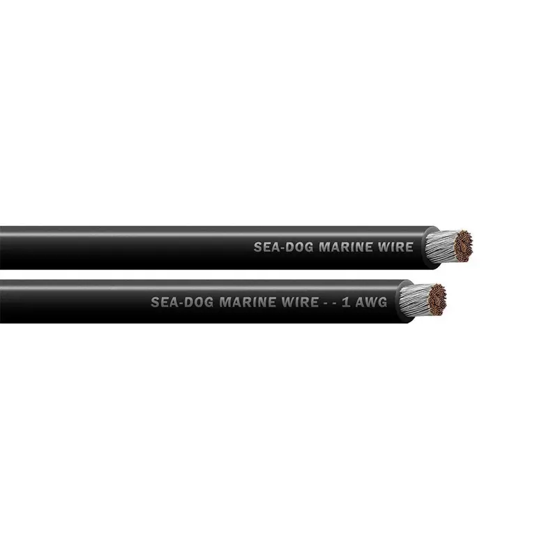 Sea-Dog 1 Awg Black Battery Cable - 25' [8001010] 1