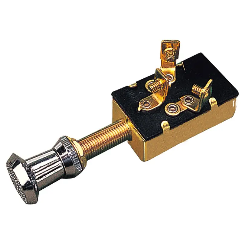 Sea-Dog 3 Position 1 Circuit Push-Pull Switch - Stamped Brass [420410-1] 1