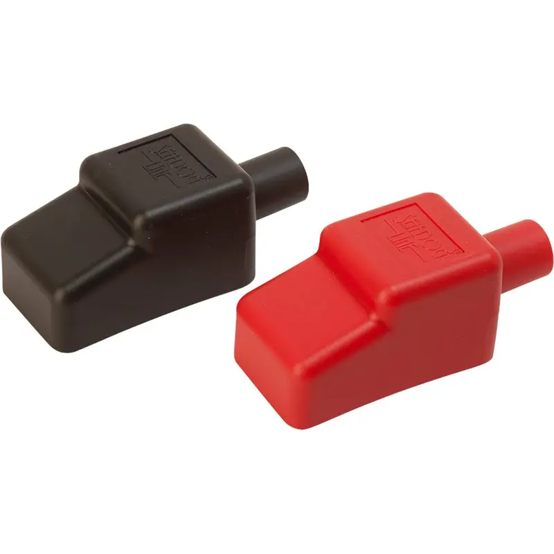 Sea-Dog Battery Terminal Covers - Red/Back - 1/2" [415110-1] 1