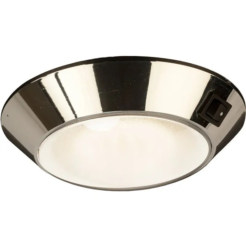 Sea-Dog Chrome Plastic Led Dome Light 4" Day/Night - Clear/Red Bulb [401755-1] 1