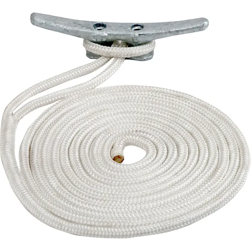 Sea-Dog Double Braided Nylon Dock Line - 1/2" X 25 - White [302112025Wh-1] 1