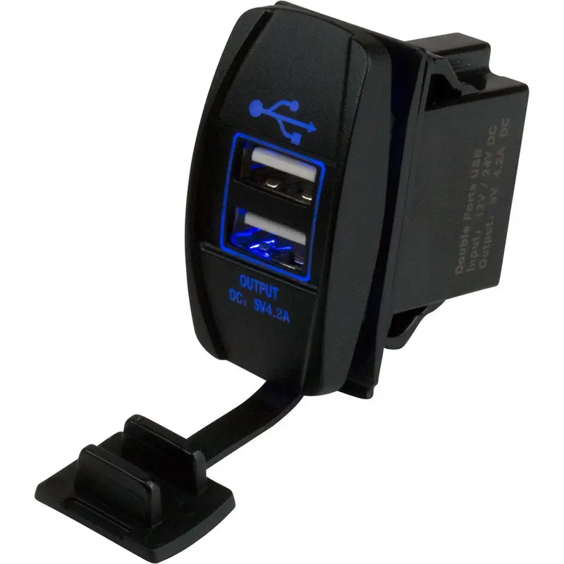 Sea-Dog Dual Usb Rocker Switch Style Power Socket [426520-1] 1
