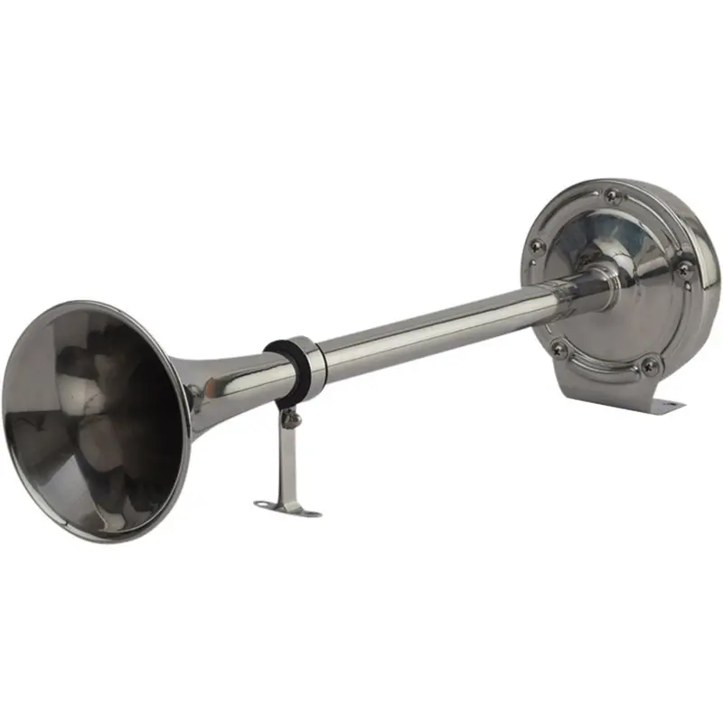 Sea-Dog Maxblast Stainless Steel Trumpet 12V Horn - Single [431510-1] 1