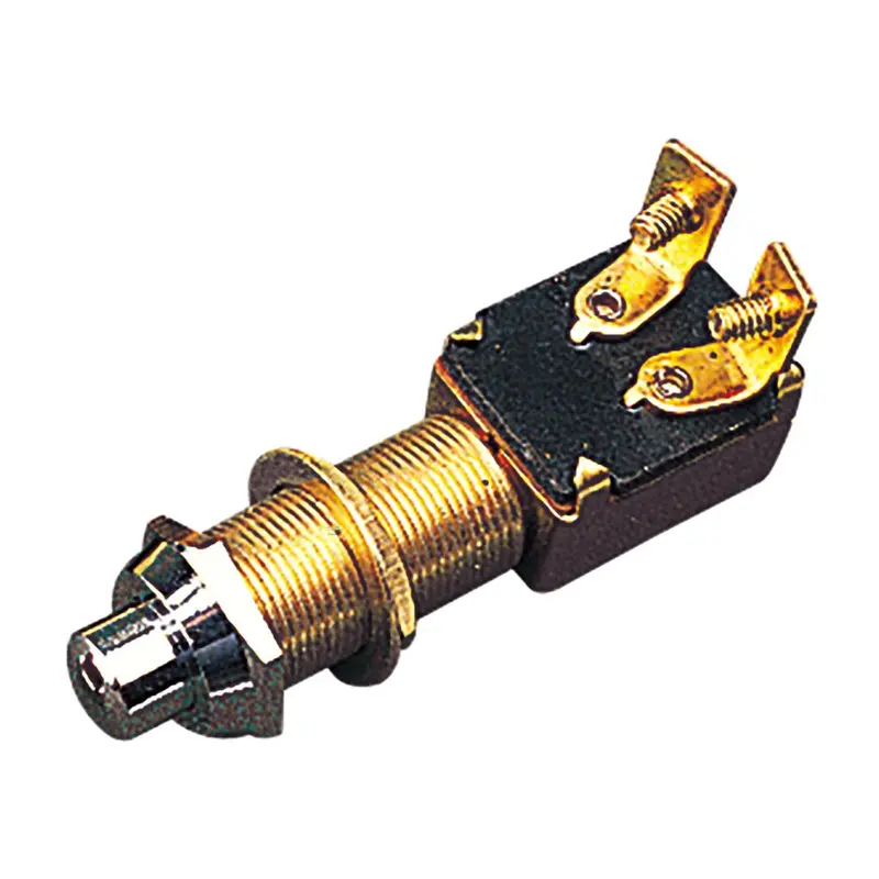 Sea-Dog Momentary Push Button Switch - Stamped Brass [420420-1] 1