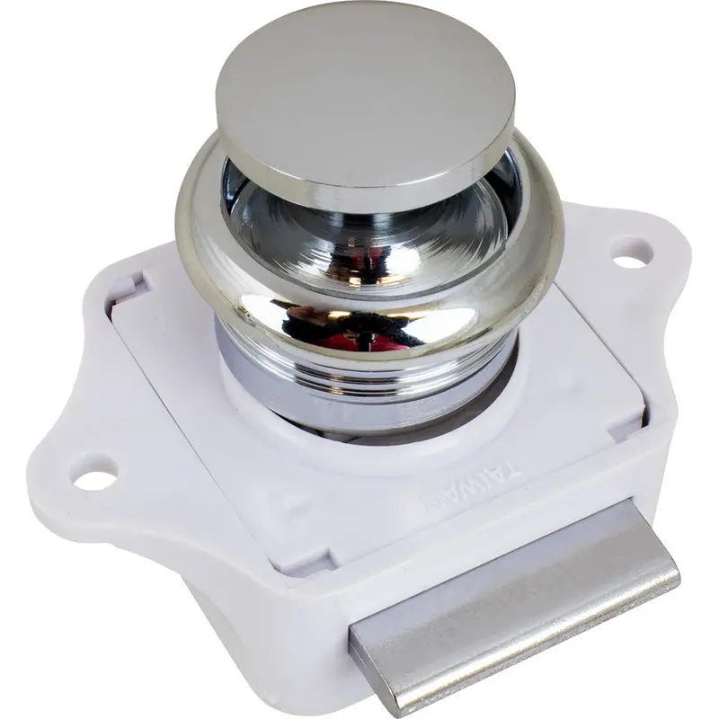 Sea-Dog Push Button Rim Latch - Chrome Plated Brass [224300-1] 1