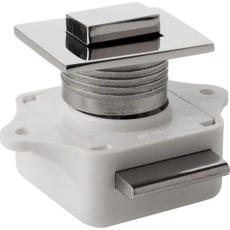 Sea-Dog Push Button Rim Latch - Square - Stainless Steel/Plastic Housing [225310-1] 1