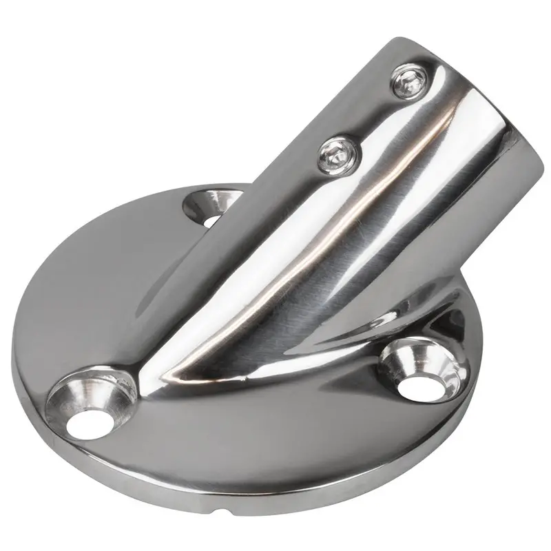 Sea-Dog Rail Base Fitting 2-3/4" Round Base 30 316 Stainless Steel - 1" Od [280301-1] 1