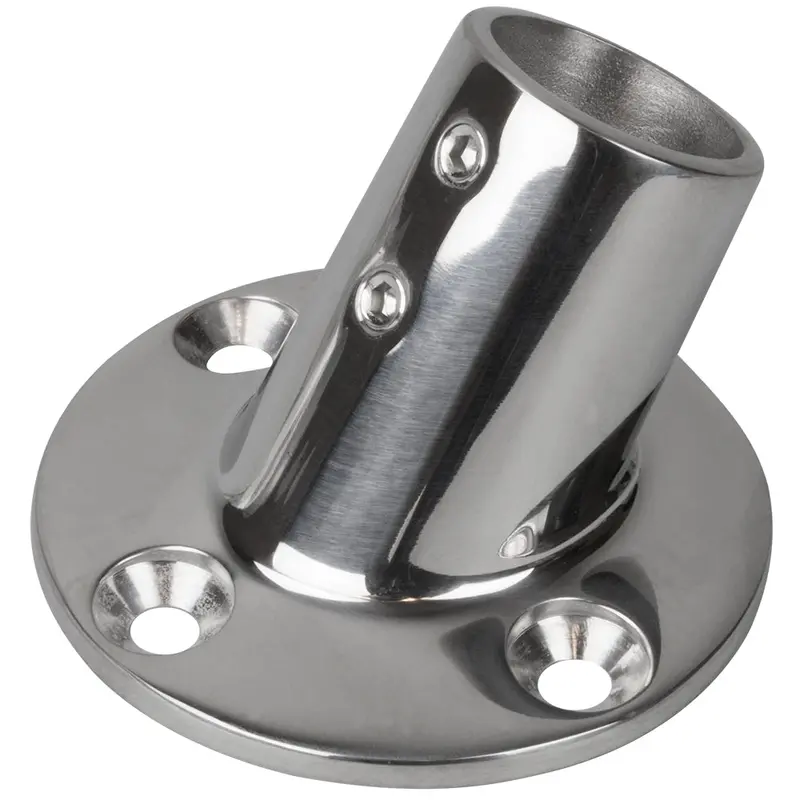 Sea-Dog Rail Base Fitting 2-3/4" Round Base 60 316 Stainless Steel - 1" Od [280601-1] 1