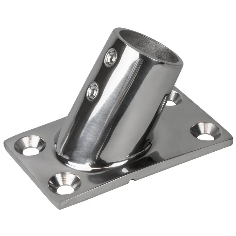 Sea-Dog Rail Base Fitting Rectangular Base 60 316 Stainless Steel - 1-7/8" X 3-1/4" - 1" Od [281601-1] 1