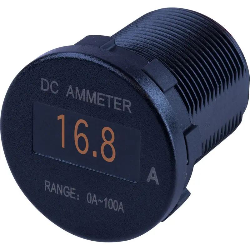 Sea-Dog Round Oled Dc Amp Meter - 0 Amp-100 Amp [421620-1] 1
