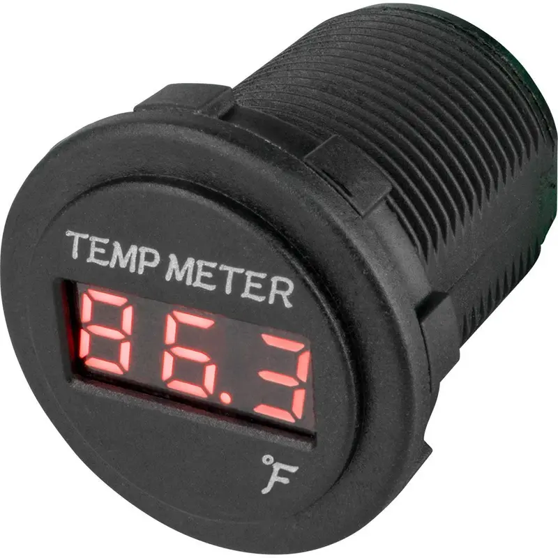 Sea-Dog Round Red Led Temperature Meter [421618-1] 1