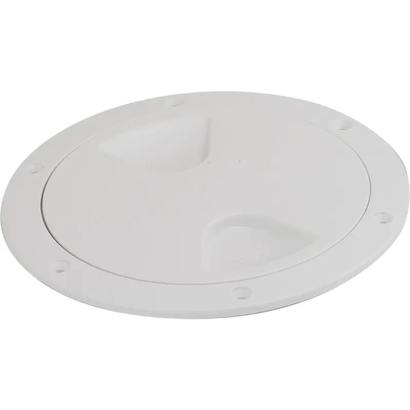 Sea-Dog Screw-Out Deck Plate - White - 4" [335740-1] 1
