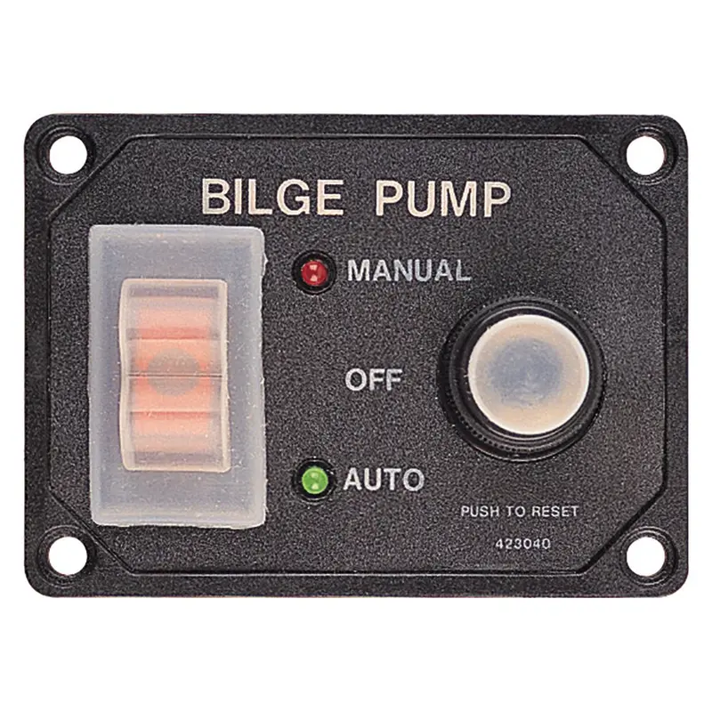 Sea-Dog Splash Guard Bilge Pump Panel W/Circuit [423046-1] 1
