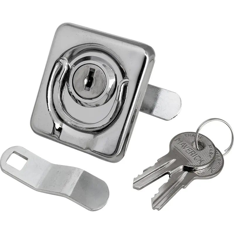 Sea-Dog Surface Mount Locking Ring Pull - Stamped 304 Stainless Steel/Die Cast Zinc Lock [221831-1] 1