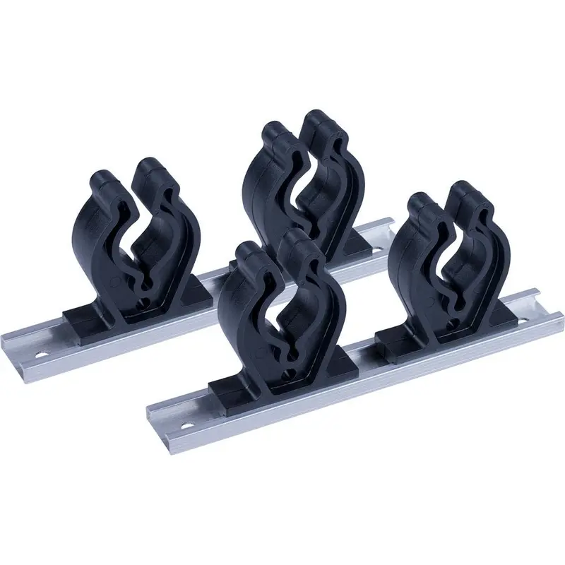 Sea-Dog Track Rod Holder - 7" Tracks - 4 Rod Clips [325044-1] 1