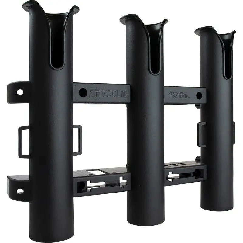 Sea-Dog Triple Threat Three Pole Rod Holder - Black [325033-1] 1