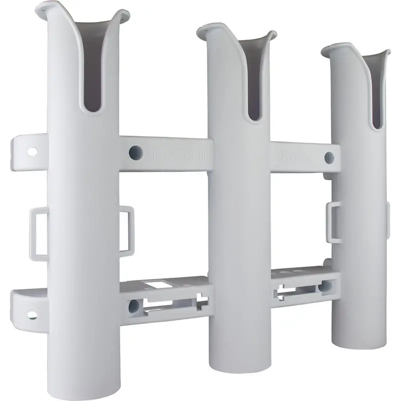 Sea-Dog Triple Threat Three Pole Rod Holder - White [325032-1] 1