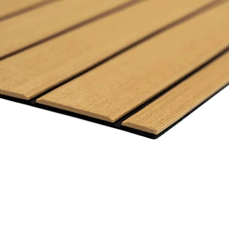 Seadek 40" X 80" 6Mm Teak Full Sheet - Brushed Texture - Camel/Black (1016Mm X 2032Mm X 6Mm) [32279-80105] 1
