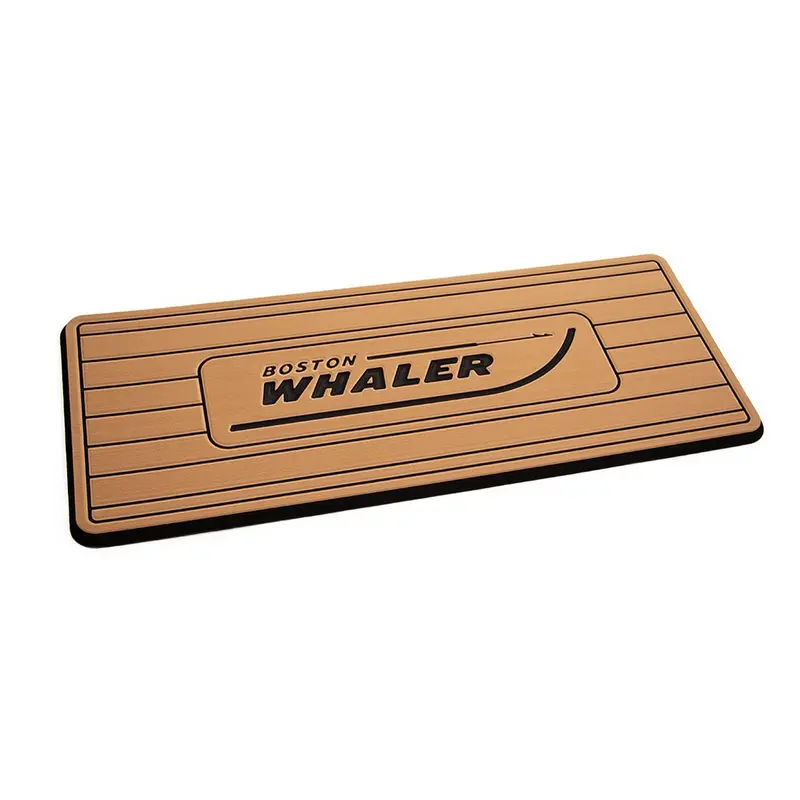 Seadek Boston Whaler Helm Pad - Mocha/Black Brushed W/Routed Teak Lines  [39615-80327] 1