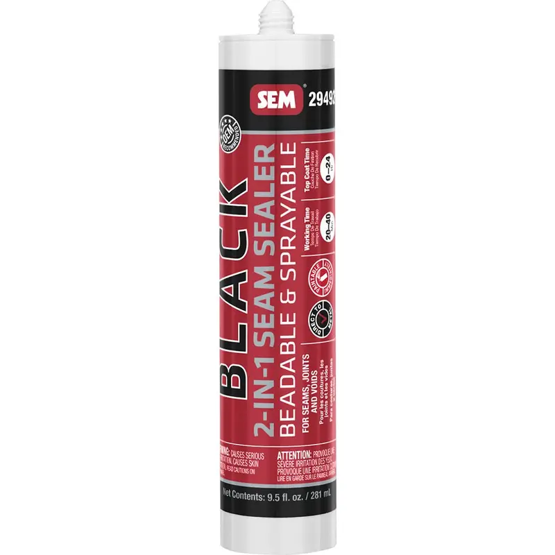Sem 2-In-1 Seam Sealer - 9.5Oz Tube - Black [29492] 1