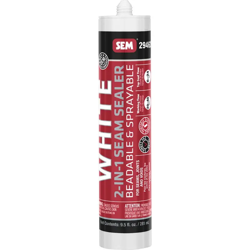 Sem 2-In-1 Seam Sealer - 9.5Oz Tube - White [29462] 1