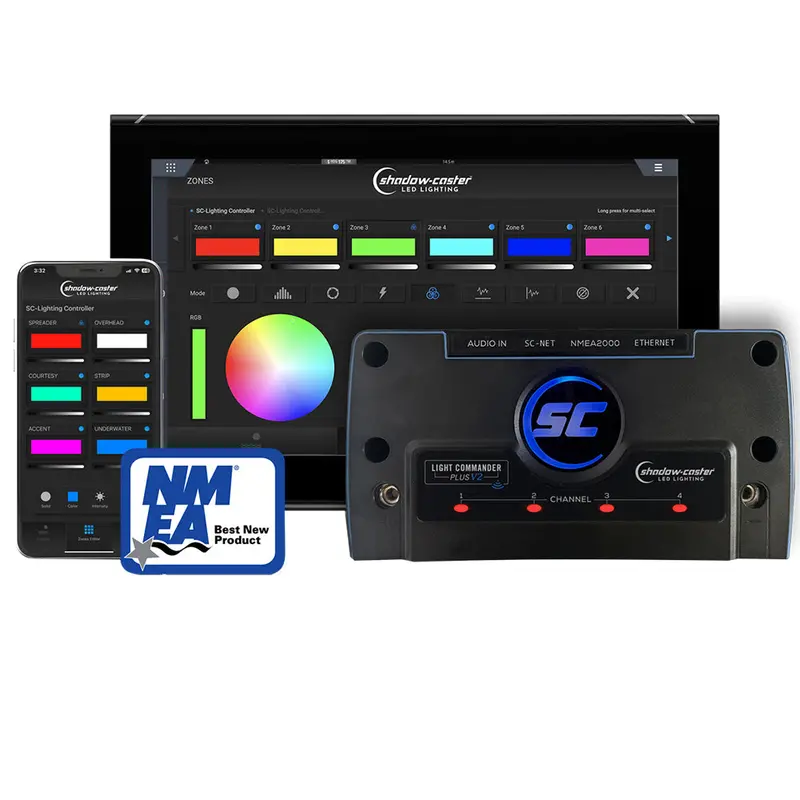 Shadow-Caster Light Commander Version 2 - 6-Zone Lighting Controller W/Bluetooth/Wi-Fi, Nmea 2000  Html Ethernet Connectivity [Scm-Lc-N2k-Plus-V2] 1