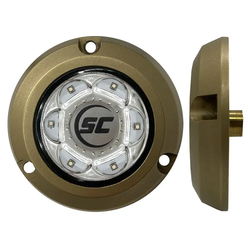Shadow-Caster Sc2 Series Bronze Surface Mount Underwater Light - Great White [Sc2-Gw-Bzsm] 1